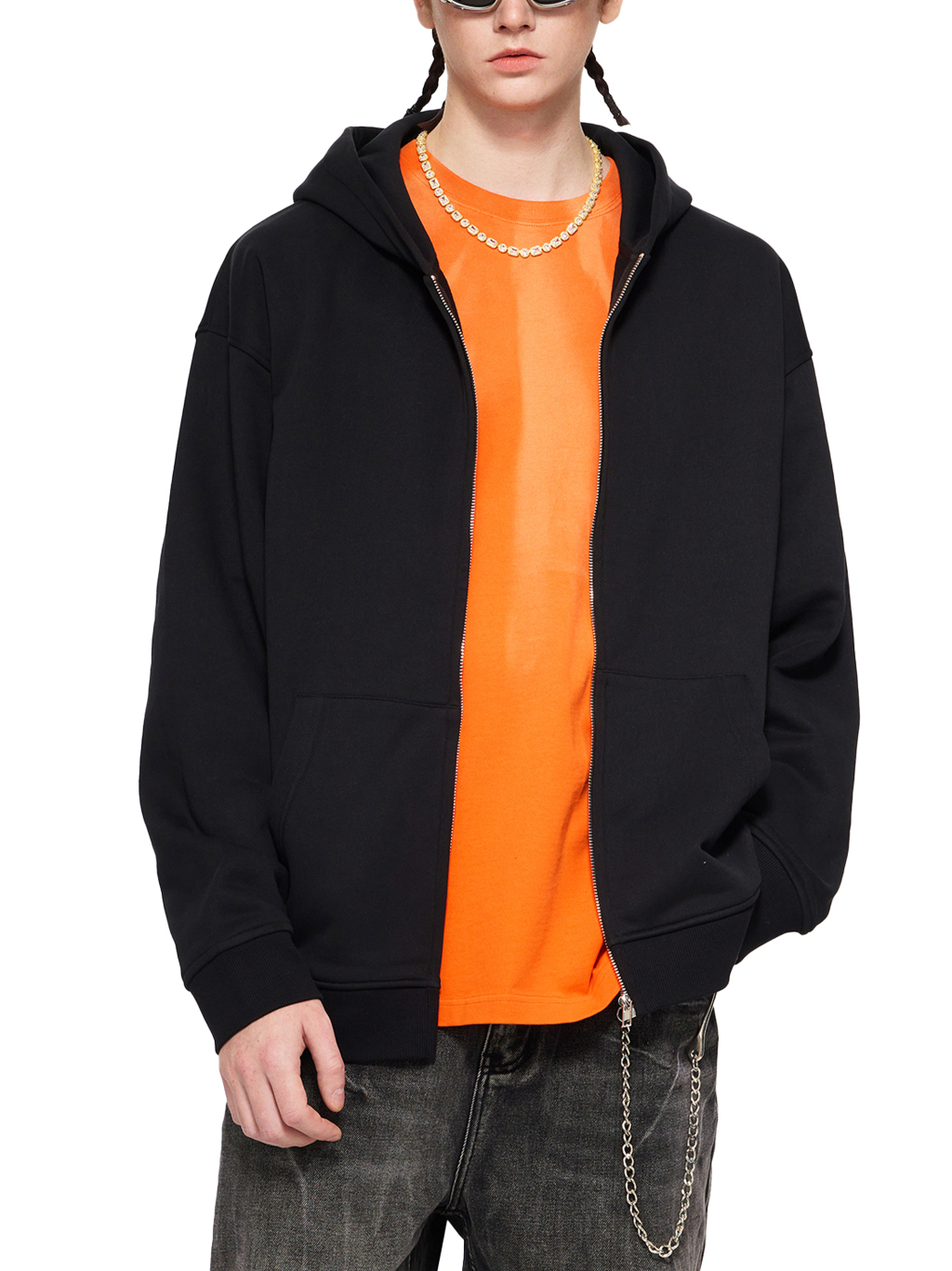 Heavyweight Zip-Up Hoodie – Essential Streetwear | Tapstitch-3